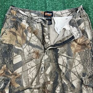 VTG Outfitters Ridge Men's M(32-34) Brown Camo Cargo Pants 100% Organic Cotton